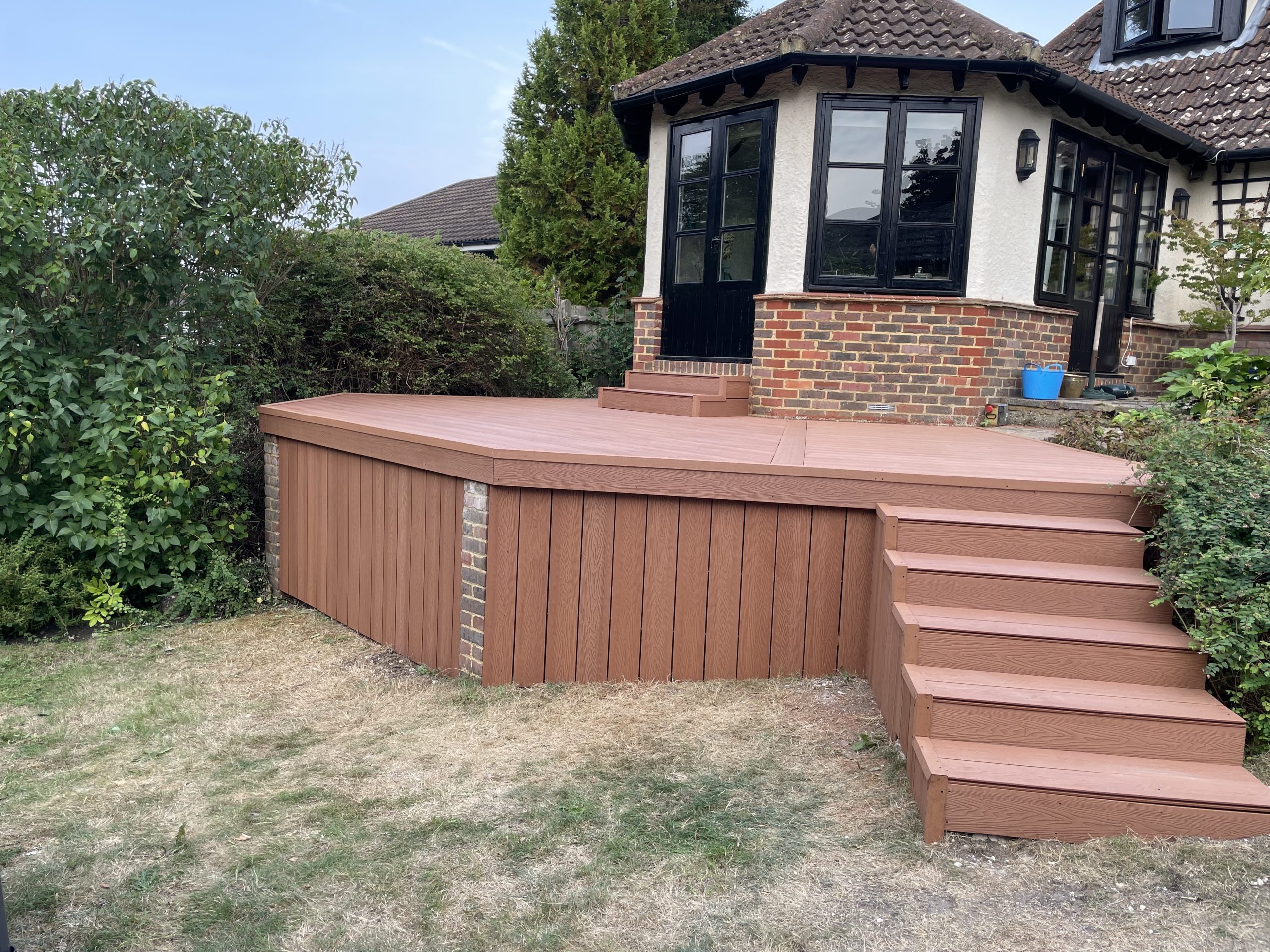 Composite decking natural