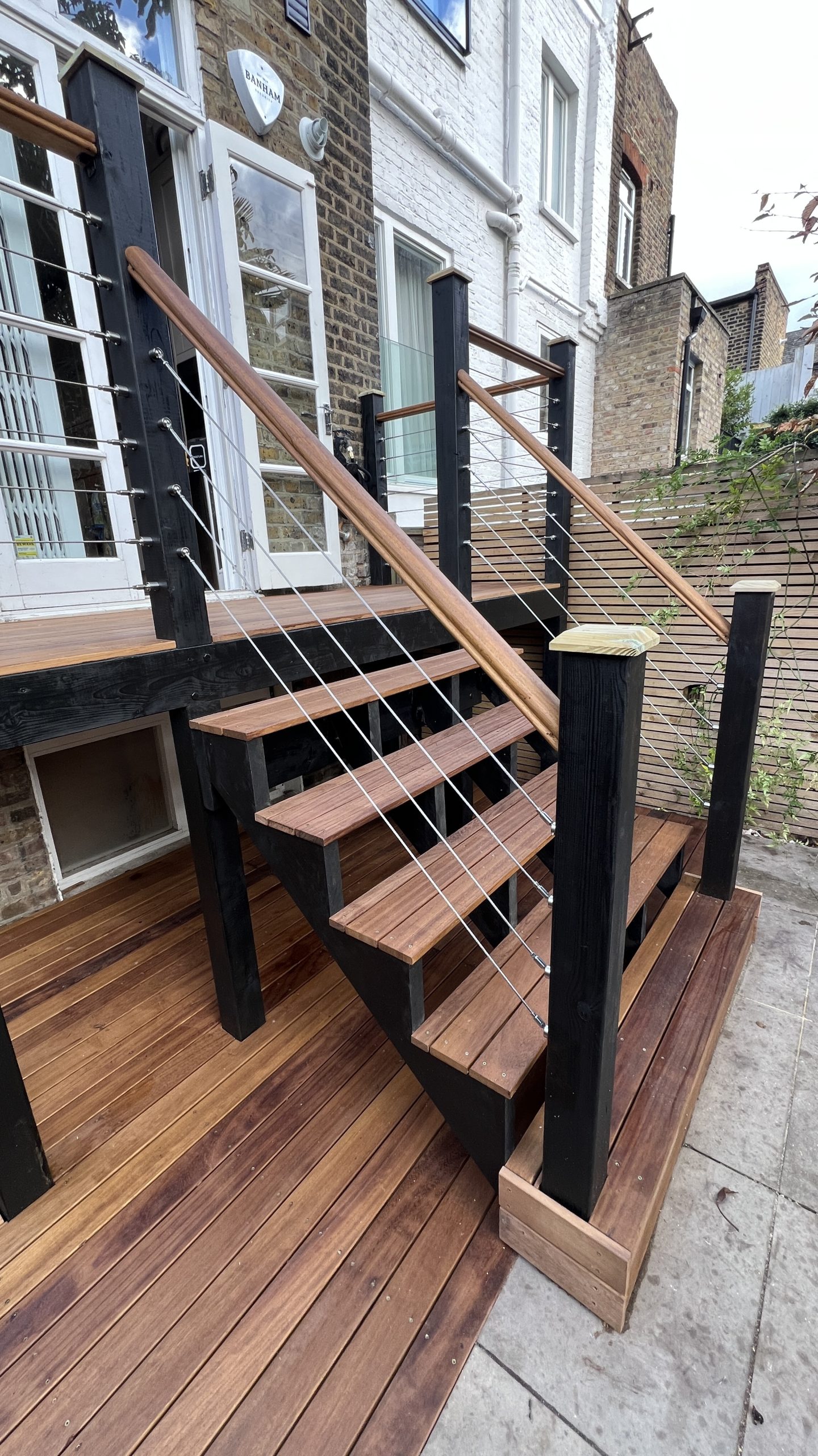 Composite decking board brown